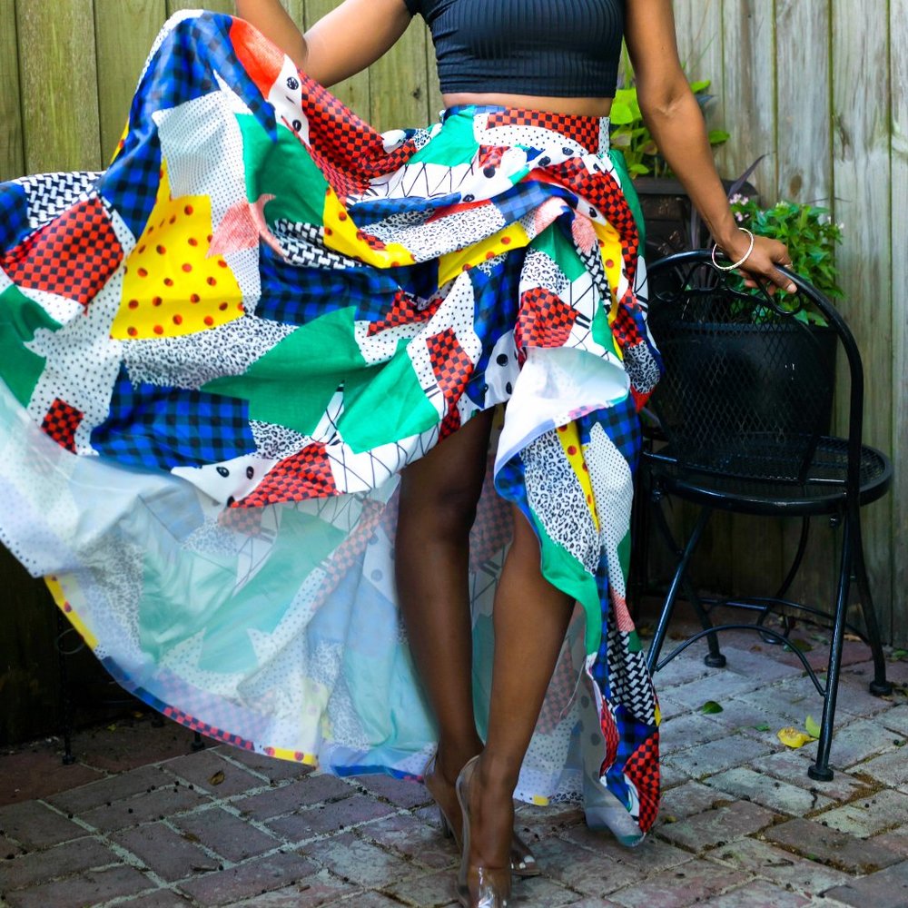 High Low Maxi Skirt